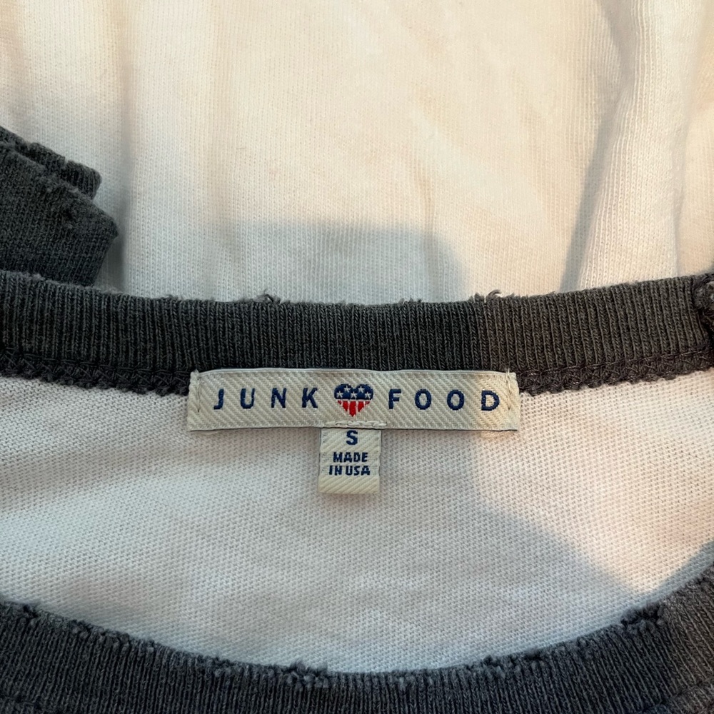 Junk Food Clothing #MomLife Raglan Tee - White and Black - Picture 6 of 6